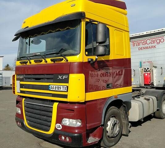 Желтый Даф XF 105, объемом двигателя 13 л и пробегом 1 тыс. км за 14500 $, фото 1 на Automoto.ua