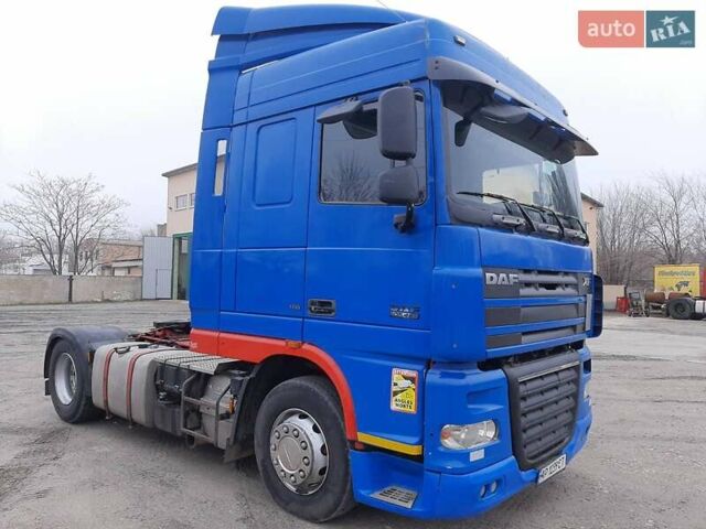 Синий Даф XF 105, объемом двигателя 12.9 л и пробегом 2 тыс. км за 12000 $, фото 2 на Automoto.ua