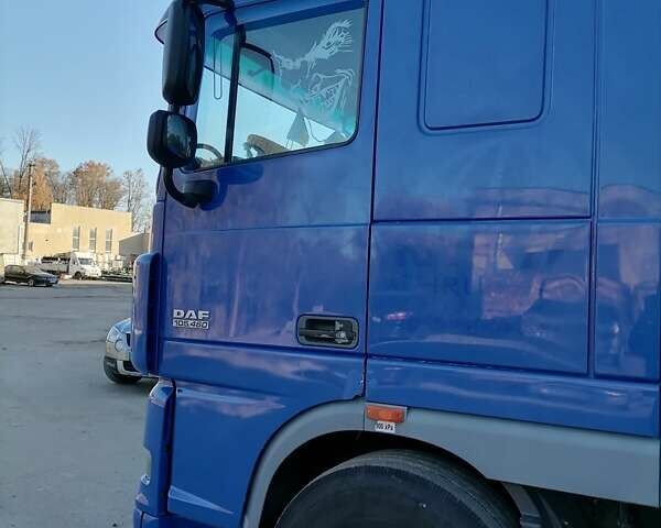 Синий Даф XF 105, объемом двигателя 12.9 л и пробегом 900 тыс. км за 35000 $, фото 3 на Automoto.ua