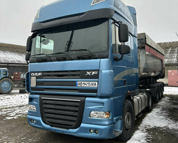 Синий Даф XF 105, объемом двигателя 12.9 л и пробегом 1 тыс. км за 10500 $, фото 2 на Automoto.ua