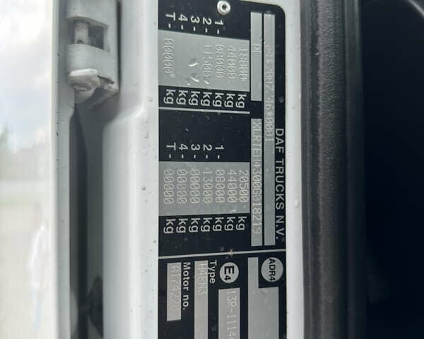 Белый Даф XF 106, объемом двигателя 12.9 л и пробегом 890 тыс. км за 21499 $, фото 21 на Automoto.ua