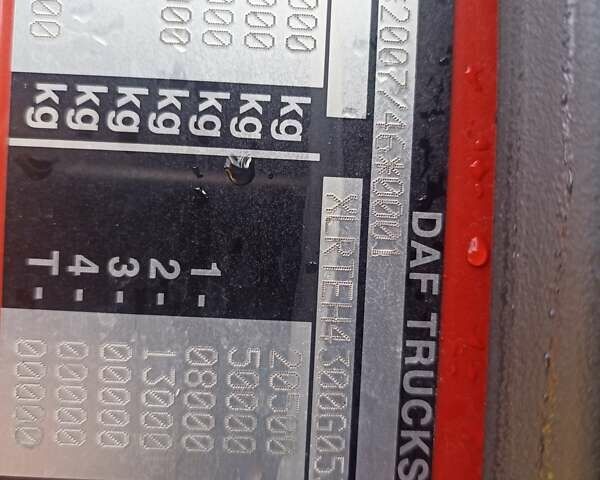 Красный Даф XF 106, объемом двигателя 0 л и пробегом 930 тыс. км за 17900 $, фото 5 на Automoto.ua