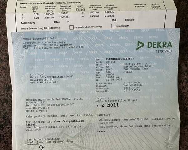 Красный Даф XF 106, объемом двигателя 12.9 л и пробегом 726 тыс. км за 24900 $, фото 35 на Automoto.ua