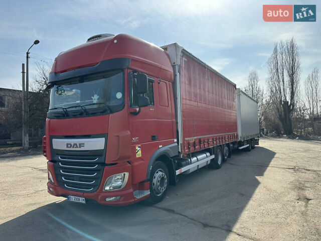 Красный Даф XF 106, объемом двигателя 12 л и пробегом 745 тыс. км за 55000 $, фото 1 на Automoto.ua
