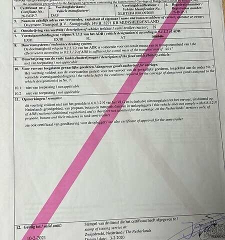 Синий Даф XF 460 FT, объемом двигателя 10.87 л и пробегом 828 тыс. км за 23216 $, фото 8 на Automoto.ua