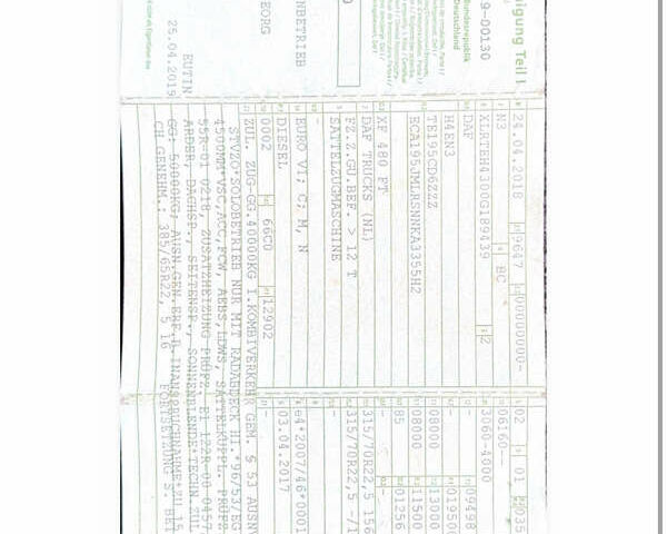 Даф XF 480 FT, об'ємом двигуна 0 л та пробігом 463 тис. км за 32527 $, фото 13 на Automoto.ua