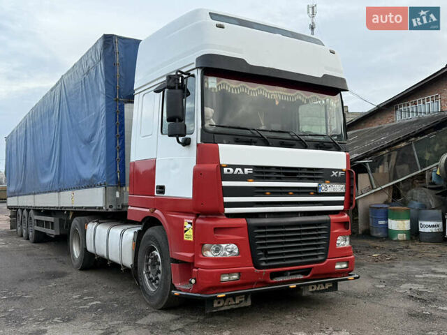 Белый Даф XF 95, объемом двигателя 12.6 л и пробегом 1000 тыс. км за 14000 $, фото 1 на Automoto.ua