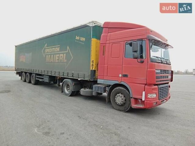 Красный Даф XF 95, объемом двигателя 12.58 л и пробегом 2 тыс. км за 10000 $, фото 7 на Automoto.ua