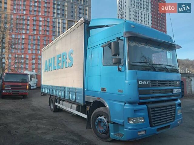 Синий Даф XF 95, объемом двигателя 12.58 л и пробегом 150 тыс. км за 13200 $, фото 3 на Automoto.ua