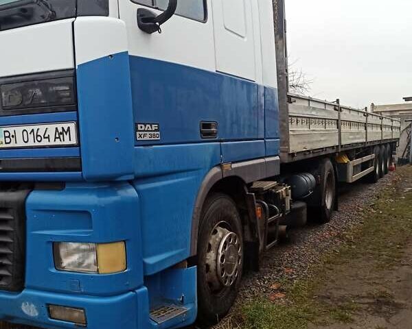Синий Даф XF 95, объемом двигателя 12.58 л и пробегом 500 тыс. км за 11000 $, фото 1 на Automoto.ua