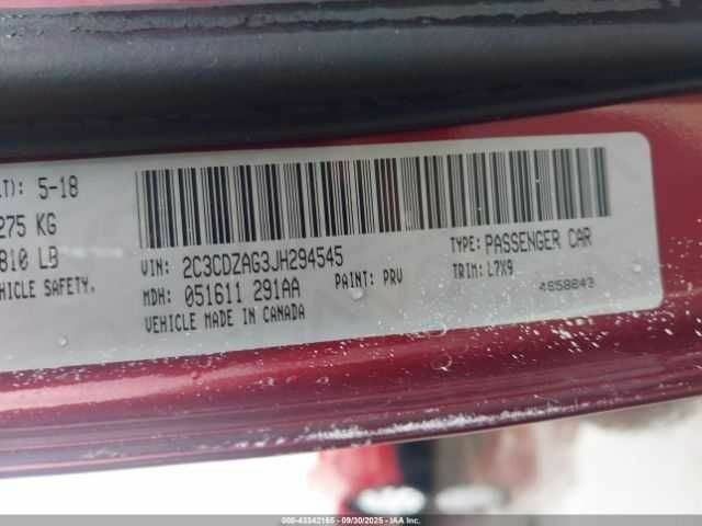 Додж Челенджер 2018 в Ровно на Automoto.ua Красный Додж Челенджер, объемом двигателя 3.6 л и пробегом 84 тыс. км за 4500 $, фото 8 на Automoto.ua