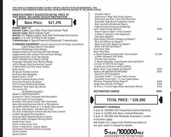 Додж Дарт, об'ємом двигуна 2.4 л та пробігом 148 тис. км за 10700 $, фото 64 на Automoto.ua