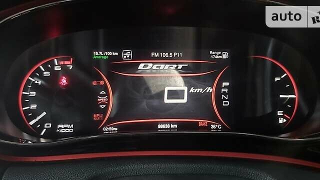 Серый Додж Дарт, объемом двигателя 2.4 л и пробегом 100 тыс. км за 9300 $, фото 5 на Automoto.ua