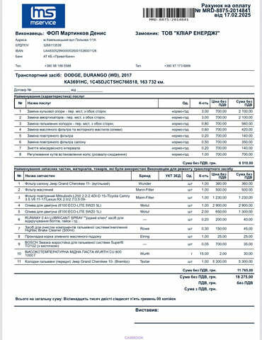 Красный Додж Дюранго, объемом двигателя 5.65 л и пробегом 168 тыс. км за 28000 $, фото 27 на Automoto.ua