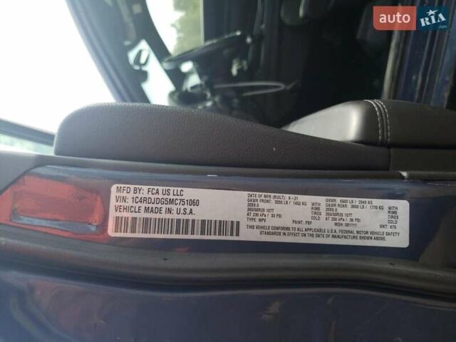 Синий Додж Дюранго, объемом двигателя 3.6 л и пробегом 71 тыс. км за 26055 $, фото 12 на Automoto.ua