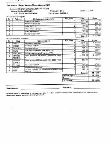 Черный Додж Джорни, объемом двигателя 3.6 л и пробегом 999 тыс. км за 10500 $, фото 18 на Automoto.ua