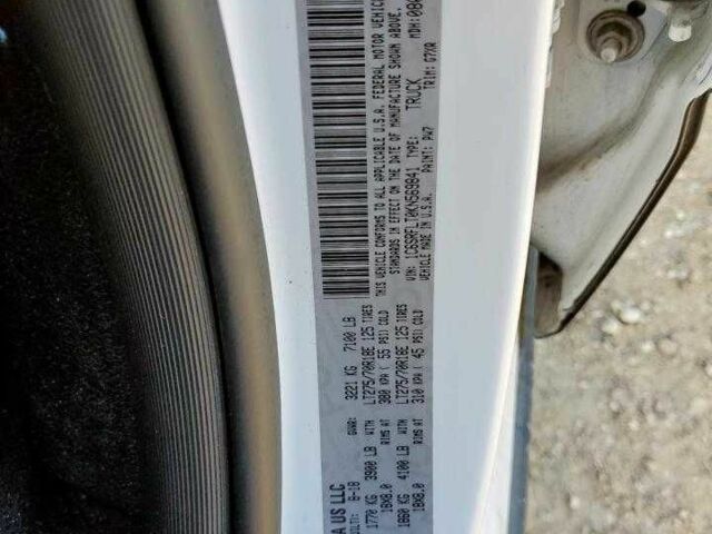 Белый Додж РАМ, объемом двигателя 5.7 л и пробегом 34 тыс. км за 15200 $, фото 10 на Automoto.ua