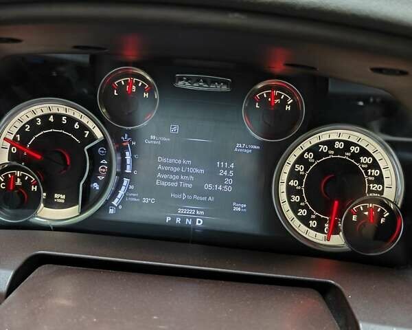 Черный Додж RAM 1500, объемом двигателя 5.7 л и пробегом 220 тыс. км за 25700 $, фото 2 на Automoto.ua