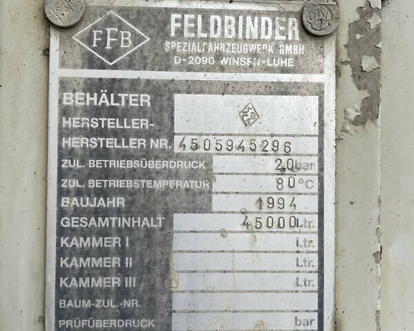 Белый Фелдбиндер EUT, объемом двигателя 0 л и пробегом 500 тыс. км за 10700 $, фото 12 на Automoto.ua