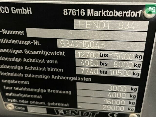 Фендт 936 Варіо, об'ємом двигуна 0 л та пробігом 0 тис. км за 1182 $, фото 6 на Automoto.ua