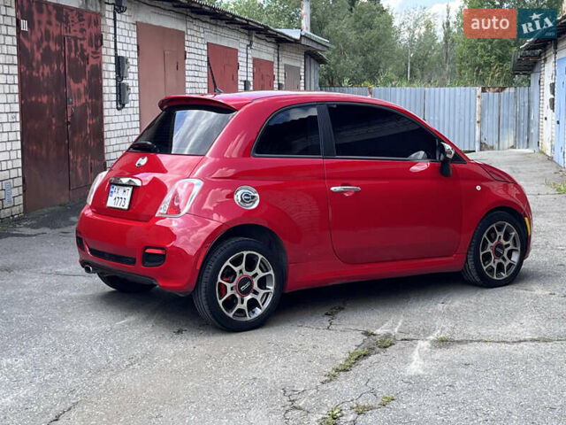 Красный Фиат 500, объемом двигателя 1.37 л и пробегом 189 тыс. км за 5600 $, фото 1 на Automoto.ua