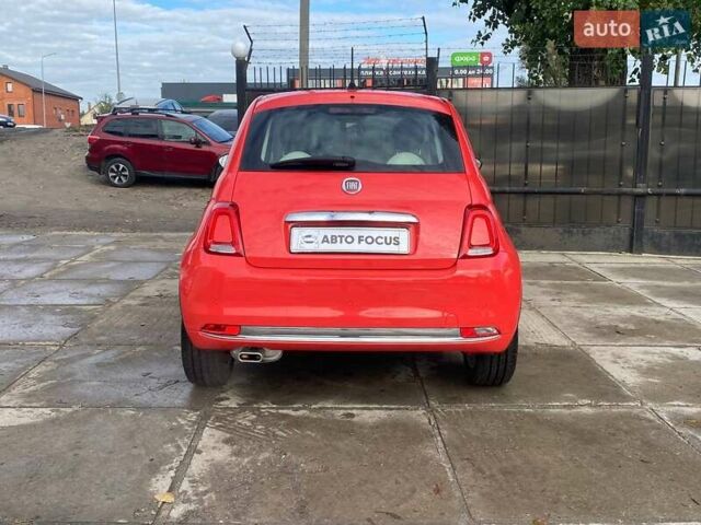 Червоний Фіат 500, об'ємом двигуна 1.24 л та пробігом 13 тис. км за 14490 $, фото 5 на Automoto.ua