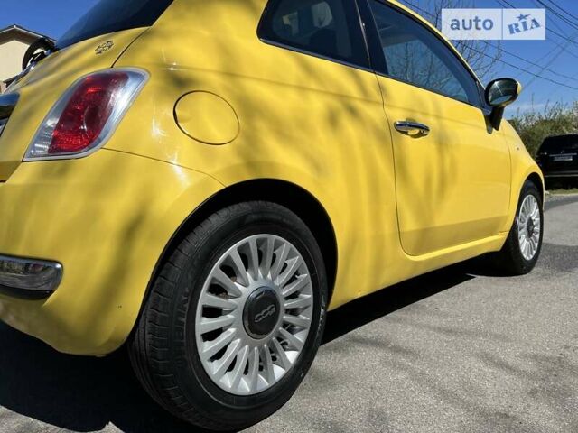 Желтый Фиат 500, объемом двигателя 1.24 л и пробегом 195 тыс. км за 5750 $, фото 12 на Automoto.ua