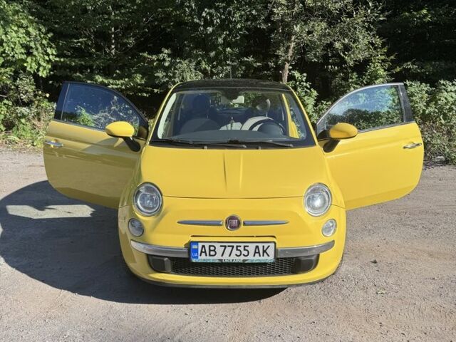 Желтый Фиат 500, объемом двигателя 1.2 л и пробегом 185 тыс. км за 4500 $, фото 1 на Automoto.ua