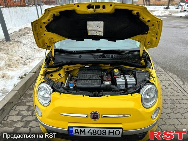 Желтый Фиат 500, объемом двигателя 1.2 л и пробегом 190 тыс. км за 5900 $, фото 6 на Automoto.ua