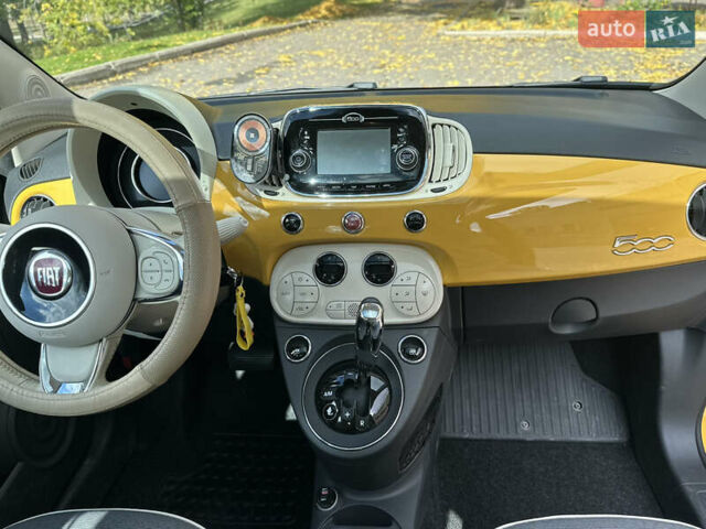 Желтый Фиат 500, объемом двигателя 1.24 л и пробегом 80 тыс. км за 10999 $, фото 11 на Automoto.ua