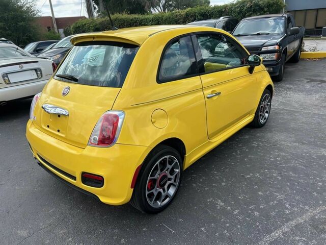 Желтый Фиат 500, объемом двигателя 1.4 л и пробегом 78 тыс. км за 6200 $, фото 4 на Automoto.ua