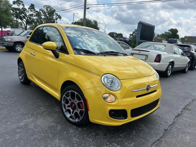 Желтый Фиат 500, объемом двигателя 1.4 л и пробегом 78 тыс. км за 6200 $, фото 2 на Automoto.ua