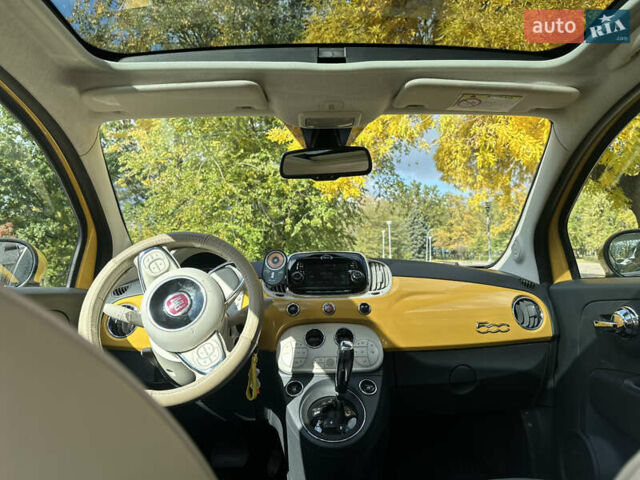 Желтый Фиат 500, объемом двигателя 1.24 л и пробегом 80 тыс. км за 10999 $, фото 23 на Automoto.ua