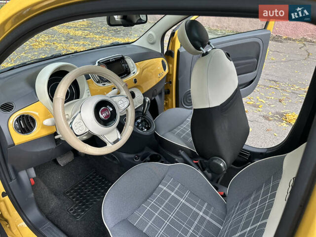 Желтый Фиат 500, объемом двигателя 1.24 л и пробегом 80 тыс. км за 10999 $, фото 3 на Automoto.ua
