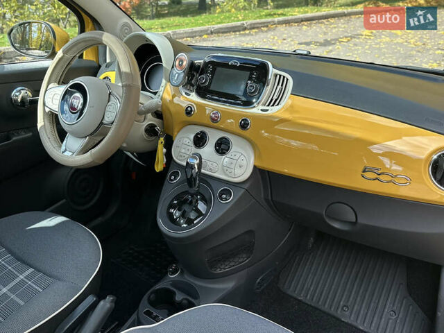 Желтый Фиат 500, объемом двигателя 1.24 л и пробегом 80 тыс. км за 10999 $, фото 12 на Automoto.ua