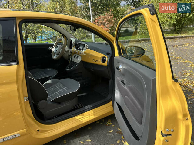 Желтый Фиат 500, объемом двигателя 1.24 л и пробегом 80 тыс. км за 10999 $, фото 13 на Automoto.ua