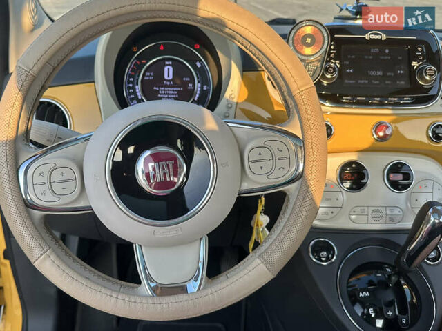 Желтый Фиат 500, объемом двигателя 1.24 л и пробегом 80 тыс. км за 10999 $, фото 36 на Automoto.ua
