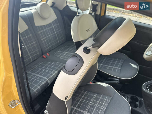 Желтый Фиат 500, объемом двигателя 1.24 л и пробегом 80 тыс. км за 10999 $, фото 8 на Automoto.ua