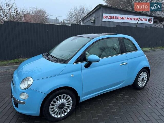 Синий Фиат 500, объемом двигателя 1.24 л и пробегом 188 тыс. км за 6300 $, фото 1 на Automoto.ua