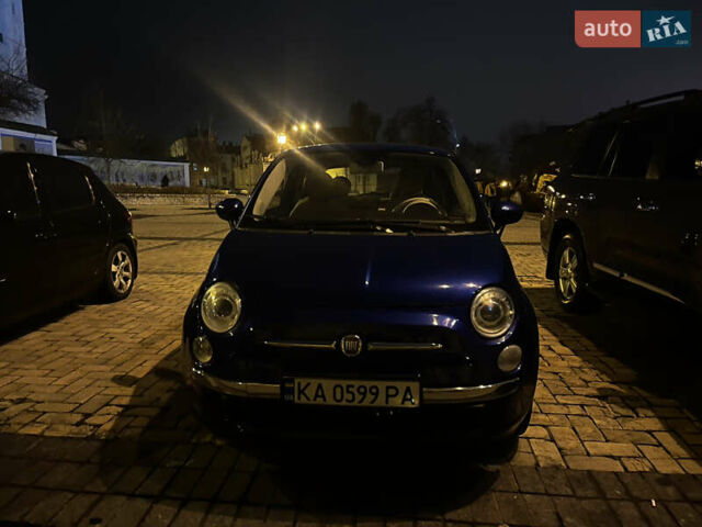 Синий Фиат 500, объемом двигателя 1.37 л и пробегом 125 тыс. км за 7500 $, фото 1 на Automoto.ua