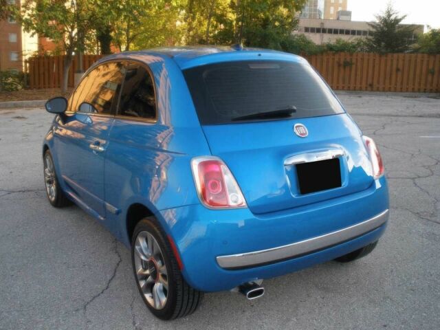 Синий Фиат 500, объемом двигателя 1.4 л и пробегом 79 тыс. км за 5500 $, фото 3 на Automoto.ua