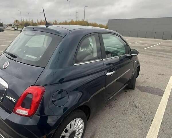 Синий Фиат 500, объемом двигателя 0.9 л и пробегом 33 тыс. км за 9200 $, фото 1 на Automoto.ua