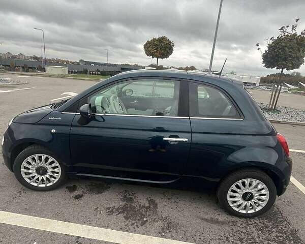 Синий Фиат 500, объемом двигателя 0.9 л и пробегом 33 тыс. км за 9216 $, фото 4 на Automoto.ua