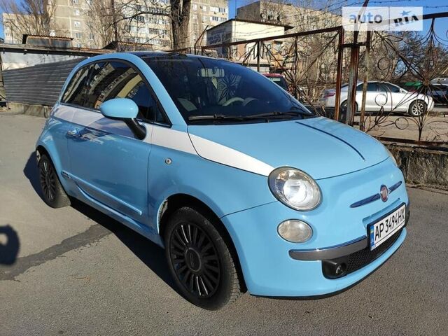 Синий Фиат 500, объемом двигателя 1.4 л и пробегом 145 тыс. км за 7700 $, фото 1 на Automoto.ua