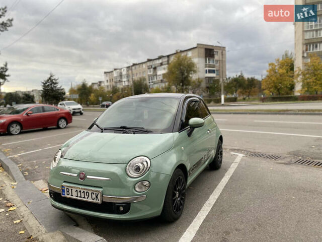Зеленый Фиат 500, объемом двигателя 1.4 л и пробегом 95 тыс. км за 7000 $, фото 1 на Automoto.ua