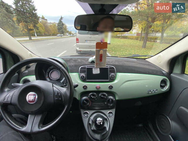 Зеленый Фиат 500, объемом двигателя 1.4 л и пробегом 95 тыс. км за 7000 $, фото 5 на Automoto.ua