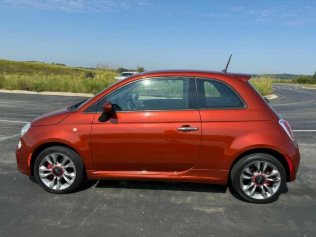 Оранжевый Фиат 500, объемом двигателя 1.4 л и пробегом 76 тыс. км за 6000 $, фото 3 на Automoto.ua