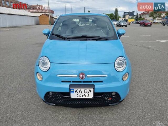 Синий Фиат 500e, объемом двигателя 0 л и пробегом 57 тыс. км за 7250 $, фото 1 на Automoto.ua