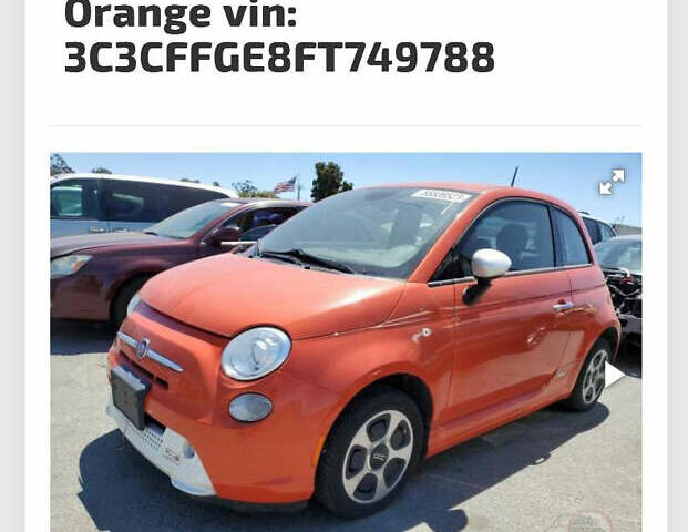 Оранжевый Фиат 500e, объемом двигателя 0 л и пробегом 55 тыс. км за 7700 $, фото 33 на Automoto.ua