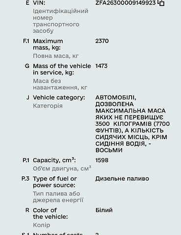 Фиат Добло груз., объемом двигателя 0 л и пробегом 305 тыс. км за 5900 $, фото 13 на Automoto.ua